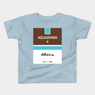 Riva Aquarama Rivarama Runabout Italia Italy Kids T-Shirt